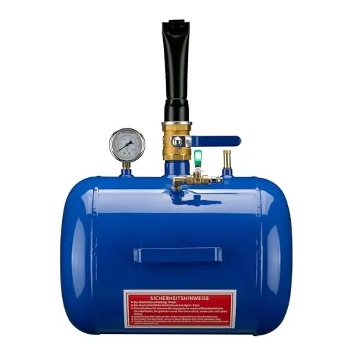 WilTec Booster de pneus 32,5 L Canon à air 10 Bars Max. Gonfleur de pneus à air comprimé Compresseur Jante Montage Gonfleur de Pneu Compresseur Outil pneumatique Garage Auto