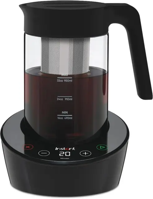 Instant Pot Machine à Café et Thé glacé Cold Brewer, machine à café froid numérique à touche unique, prête en 5 minutes: pour le café froid, le thé glacé, les chai lattes et le bubble tea - 950 ml