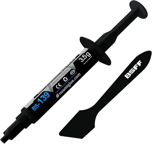 Pâte Thermique, 3.5g avec Toolkit de pâte pour CPU, pâte Thermique pour dissipateur Thermique pour IC/Processeur/CPU/Tout Refroidisseur, Haute Performance à Base de Carbone