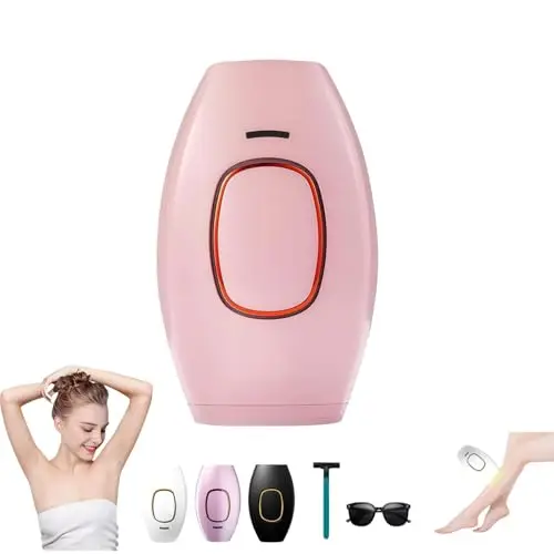ARYA LUSH IPL Pulse・Pulsed Light Hair Removal, épilation indolore, épilateur lumière pulsée pour hommes femmes,5 niveaux d'énergie 2 modes,visage corps bikini aisselles, peau soyeuse efficace (Pink)