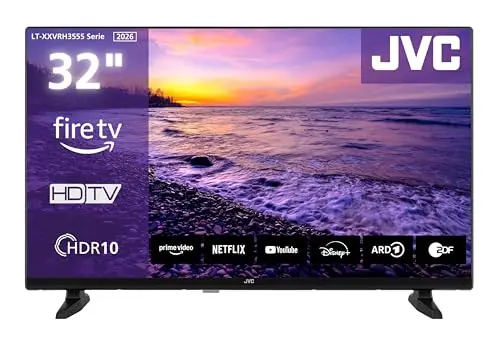 JVC Fire TV LT-32VRH3555 (2026) 32" Smart TV HDR avec Commande vocale Alexa et Triple Tuner LED