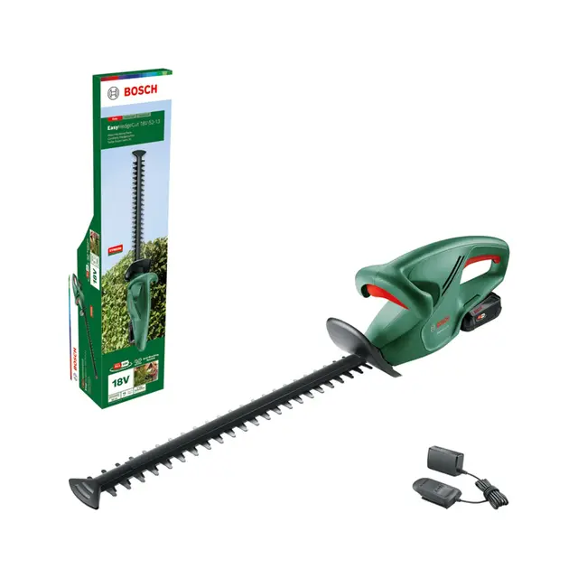 Bosch Akku-Heckenschere EasyHedgeCut 18V-52-13 (1x 2,0-Ah-Akku; 18 Volt System; 52 cm Messerlänge; zum Trimmen kleiner Hecken; im Karton)