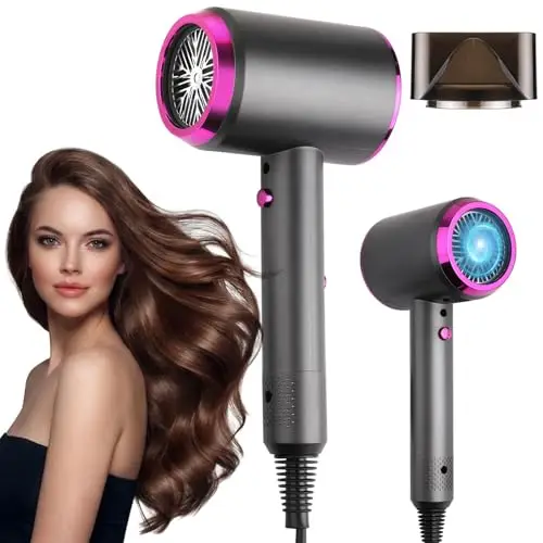 SunplusTrade Sèche-cheveux Ionique de Voyage 1250W