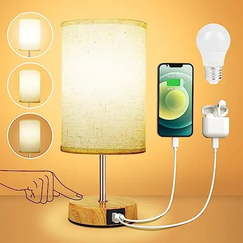 Suright Lampe de chevet tactile