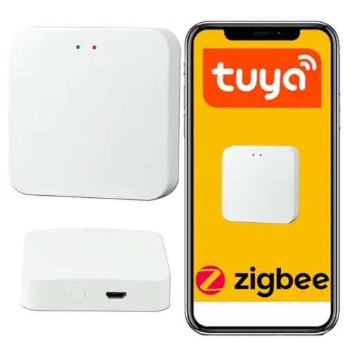 Sone Smart One Passerelle Zigbee 3.0 Tuya/Smart Life – Hub Zigbee + Bluetooth – Jusqu'à 50 Appareils – Connexion WiFi 2.4GHz – Alimentation MicroUSB – Format Compact 60x60x15mm
