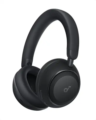 Soundcore Space 2 par Anker, Casque Bluetooth sans Fil, Casque à réduction de Bruit Active, Maintien Confortable, autonomie 50 h, Audio sans Fil LDAC Hi-Res, Double Connexion, Bluetooth 6.1
