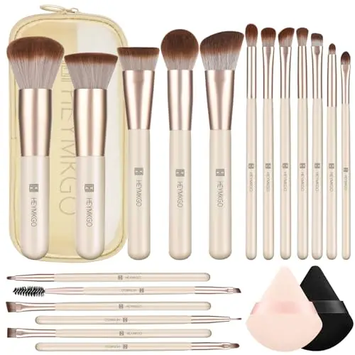 HEYMKGO Lot de 18 Pinceaux de Maquillage