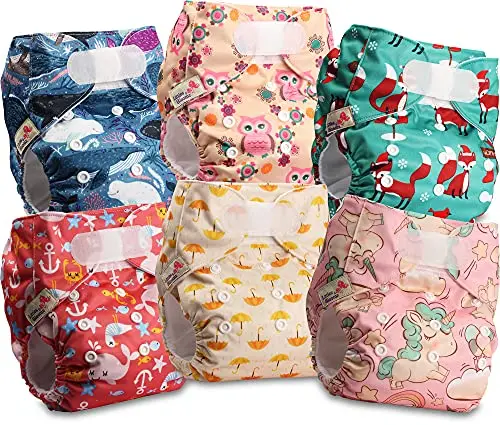 Littles & Bloomz Couches Lavables 6 unités