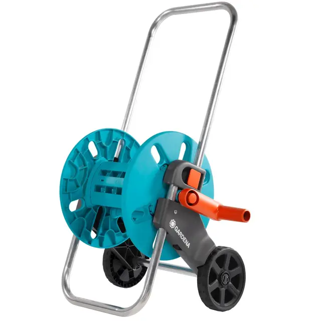 Dévidoir Gardena CleverRoll S : dévidoir vide pour jusqu'à 40 m de tuyau de 13 mm (1/2"), 30 m de tuyau de 15 mm (5/8") ou 25 m de tuyau de 19 mm (3 /4") (18500-20)