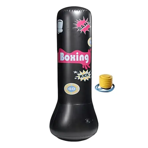 Sac d'entraînement de boxe-boxe pour enfants, sac de standbox antidérapant | Équipement de jeu de karaté sûr pour les filles à la maison, d'entraînement idéaux pour la coordination et le mov