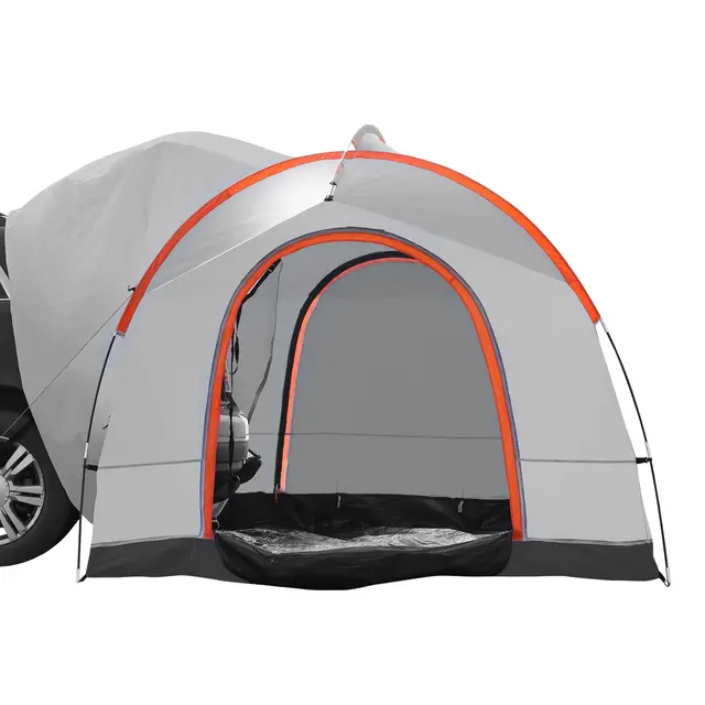 VEVOR Tente Arrière pour Voiture 240×240×230 cm Tente de Hayon Imperméable PU2000 mm à Double Couche Tente de Camping pour Voiture SUV Fourgon Break Crossover Voyage Randonnée Famille 6-8 Personnes