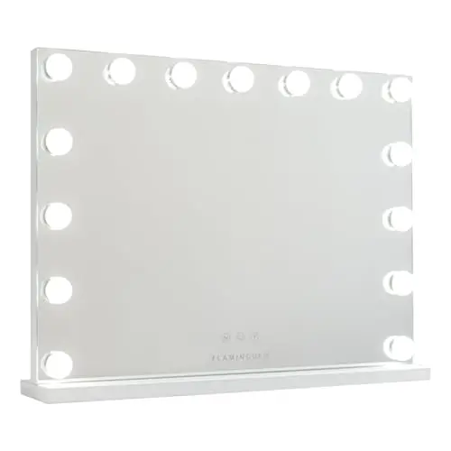 Flamingueo Miroir Coiffeuse LED