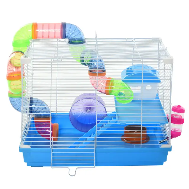 pawhut cage hamster 2 niveaux