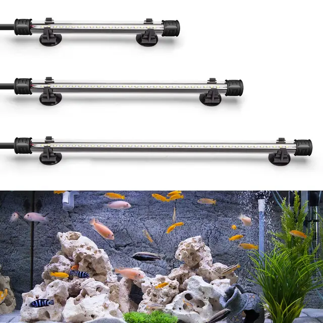 Nobleza - Éclairage LED Aquarium, Lampe d'Aquarium de Plantes(1W 20cm, Lumière Blanche)