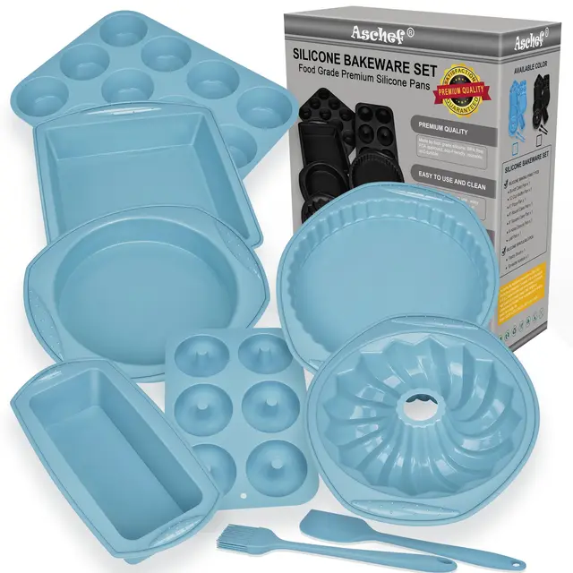 Aschef 14en1 Moule Silicone Patisserie