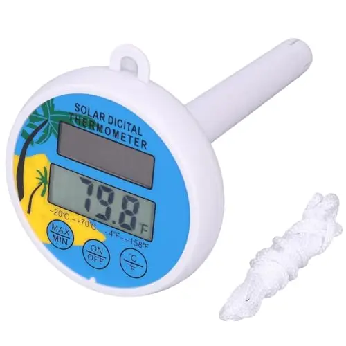 Thermometre Piscine, Thermomètre Flottant Flottant Pool Thermomètre Avec Ficelle, Convient Pour Piscine/Jacuzzi/Source d'eau Chaude/Aquarium