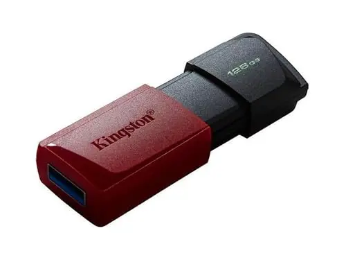 Kingston DataTraveler Exodia M Clé USB 3.2 Gen 1 DTXM/128GB - avec capuchon mobile (Noir + Rouge)