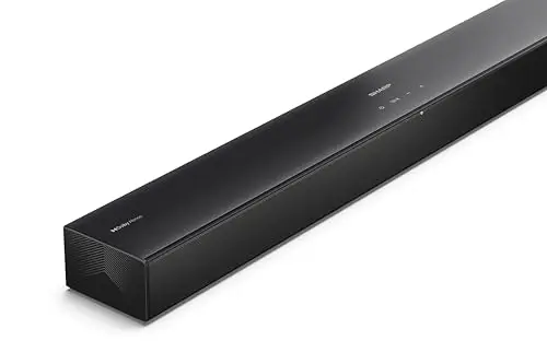 Sharp HT-SB304 Soundbar 2.0 Dolby Atmos + DTS Virtual:X, Bluetooth avec HDMI Arc/CEC, Puissance Totale de 180 W, 81 cm, Couleur Noire