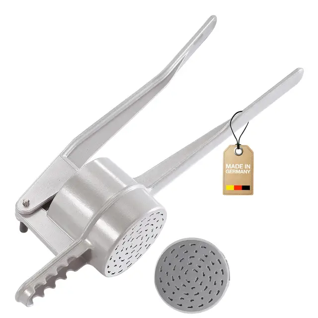 Westmark Presse Spätzle/Pommes de Terre, avec Perforations Traditionnelles pour Spätzle comme fait main, Aluminium coulé sous pression, Longueur : 41 cm, Spätzlechef, Argenté, 61202260
