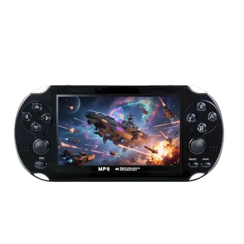 Console de Jeu rétro YHFITN avec écran de 4,3 Pouces, Double Joystick, Plus de 2 000 Jeux, Connexion TV, idéale pour Les Enfants et Les Adultes, Cadeau d'anniversaire ou de Noël. (Black)