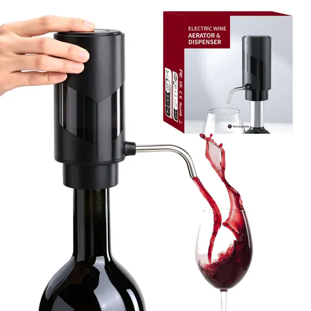 Aérateur De Vin Électrique, Aérateur Et Verseur De Vin Électrique, Aérateur De Vin Avec Décanteur Électrique, Aérateur-Verseur De Vin Électrique, Pour Les Amateurs