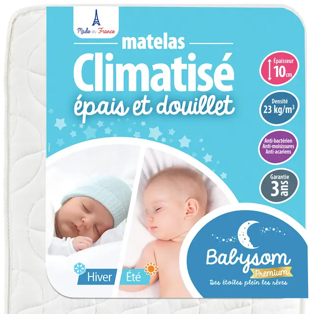 Babysom Matelas Bébé 60x120