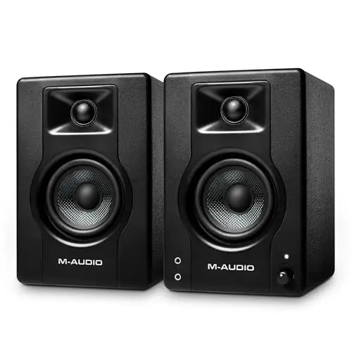 M-AUDIO BX3 Paire de Moniteurs de Studio 3.5 Pouces Enceintes PC HD pour Enregistrement et Multimédia avec Logiciel de Production Musicale