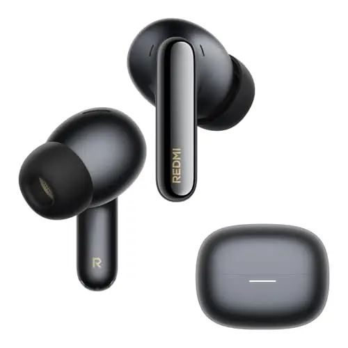 XIAOMI REDMI Buds 8 Pro, écouteurs Bluetooth sans Fil, réduction de Bruit Active Jusqu’à 55 DB, Triple Haut-Parleur, Son Hi-Res HiFi, Dolby Audio, 33h+ d’autonomie, Bluetooth 5.4, Noir