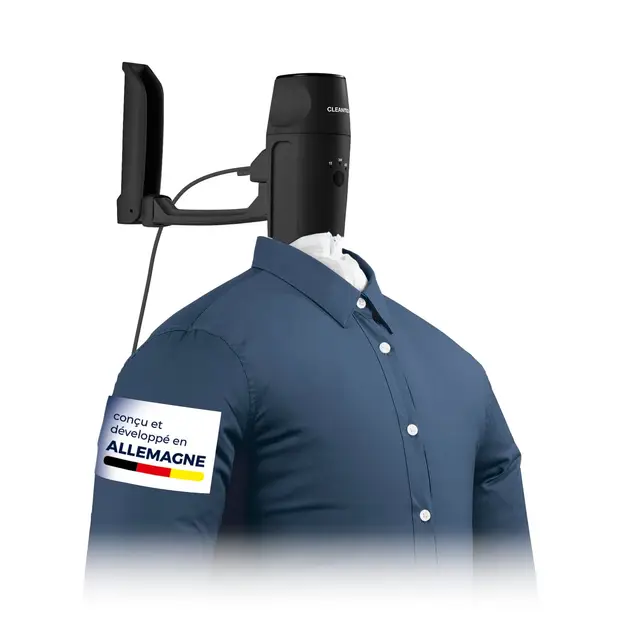 CLEANmaxx Repassage automatique de chemises PRO | Remplace le fer à repasser, la planche à repasser & le steamer | Appareil de repassage pour chemises, chemisiers & t-shirts | Innovant & efficace