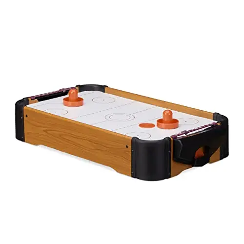 relaxdays air hockey de table mini