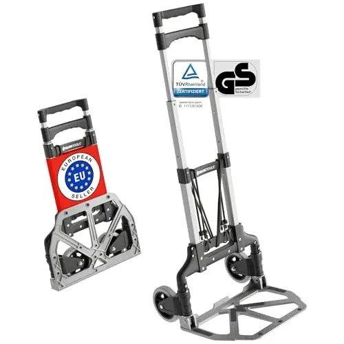 ATHLON TOOLS Diable Pliable en Aluminium - 70 kg capacité TÜV GS-certifié