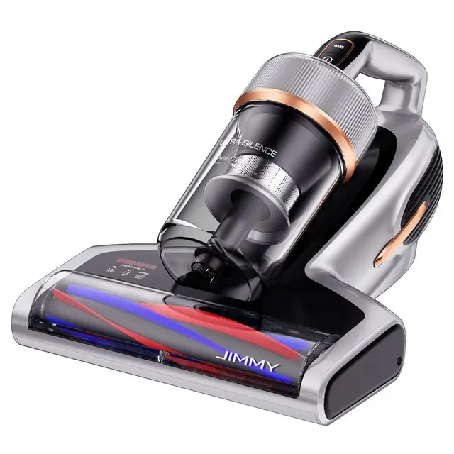 Jimmy BX7 Pro Aspirateur Anti acariens, 700W 16Kpa Puissance, avec Stérilisation UV et Ultrasons, Capteur Intelligent de Saleté, Filtration Dual-Cyclonic, pour Lit, Matelas, Canapé, Gris