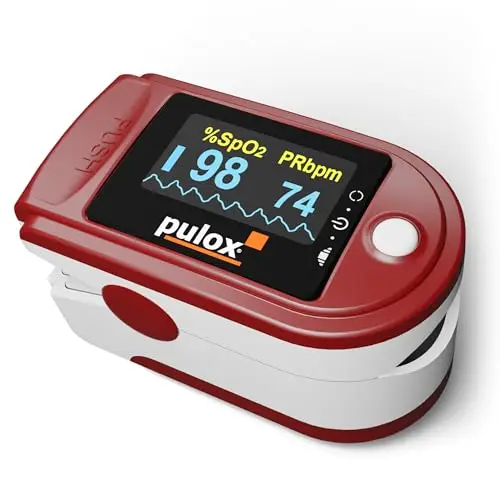 Oxymètre de Doigt Pulox PO-200 Solo - Saturometre professionnel pour mesurer saturation en oxygène, pouls et indice de perfusion