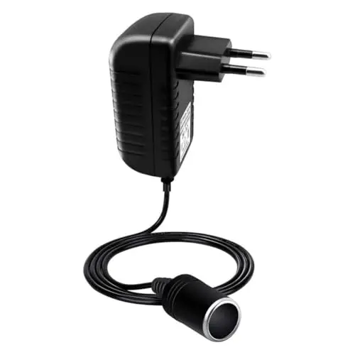 Adaptateur Allume Cigare Prise Secteur, 36W Adaptateur 230V en 12V 3A, Alimentation Transformateur Allume-Cigare de Voiture Adaptateur d'alimentation Convertisseur pour Compresseur d'air 12V