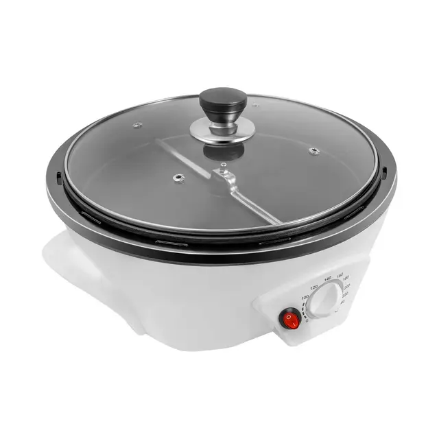 Torréfacteur à café domestique, 800 W, électrique, torréfacteur à grains réglable de 0 à 240 °C, 500 g, pour grains de café, noix, pop-corn