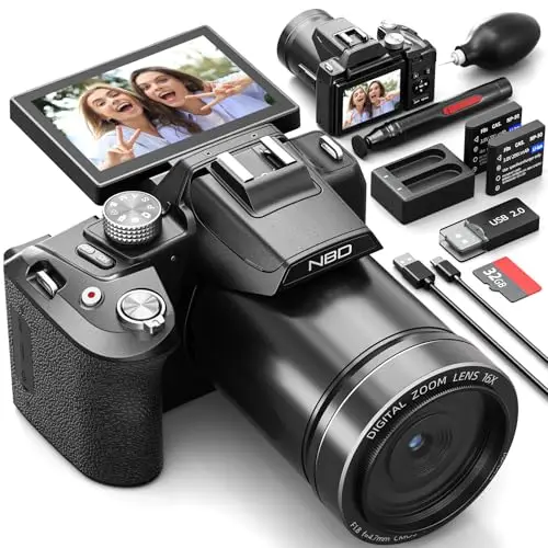 nbd appareil photo numérique 8k 64mp