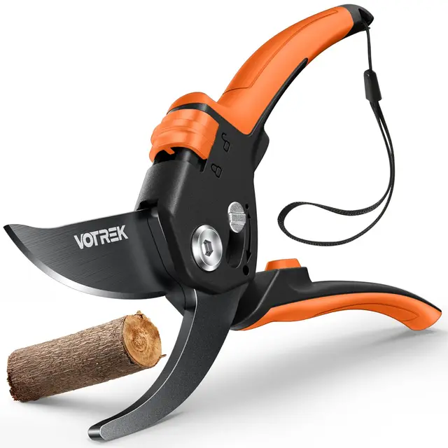 Sécateur de Jardin Bypass Pro 21,5 cm – Pour Mains Fragiles avec Réglage Progressif, Lame SK5 & Ressort Intégré – Secateur et Ciseaux Jardinage pour Rosiers et Fruitiers –Un Cadeau Jardin Idéal