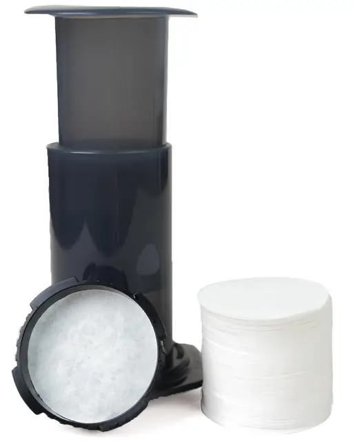 Filtre a Cafe Papier,500 pièces,Naturel Non Blanchi,Filtres en Papier Jetables pour Machines à Café,Ronds & 64 mm,Blanc