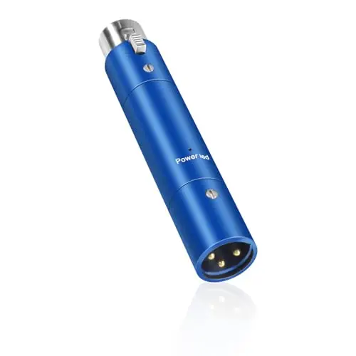 XMSJSIY Préamplificateur de micro pour microphone - Gain ultra propre pour microphone dynamique actif en ligne jusqu'à +28 dB - Amplificateur XLR professionnel pour enregistrement en studio de