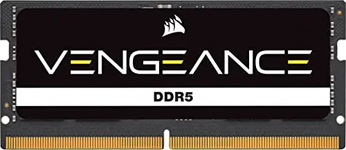 CORSAIR Vengeance SODIMM DDR5 RAM 48Go (1x48Go) Jusqu'à 4800MHz CL40-40-40-77 1.10V Intel XMP 3.0 Mémoire des Ordinateurs Portables – Noir (CMSX48GX5M1A4800C40)