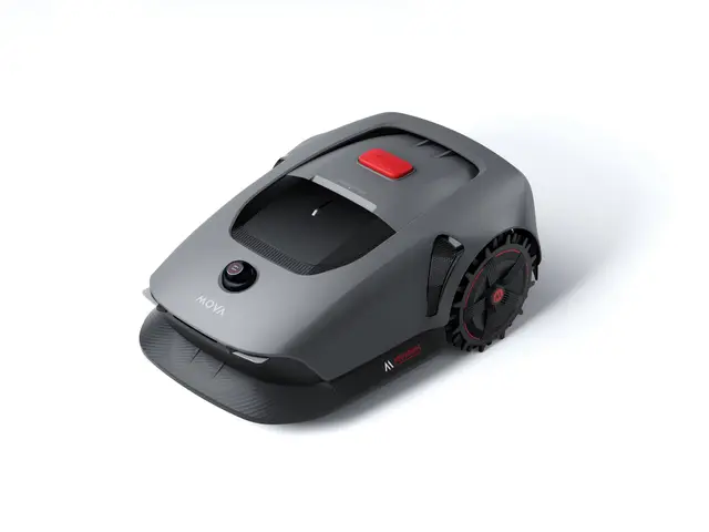 MOVA 1000 Robot Tondeuse Installation sans Fil, cartographie 360° 3D LiDAR jusqu'à 1000 m² évitement Intelligent des Obstacles. Contrôle Via App, Roues Tout-Terrain, Coupe en U, Chargement Rapide