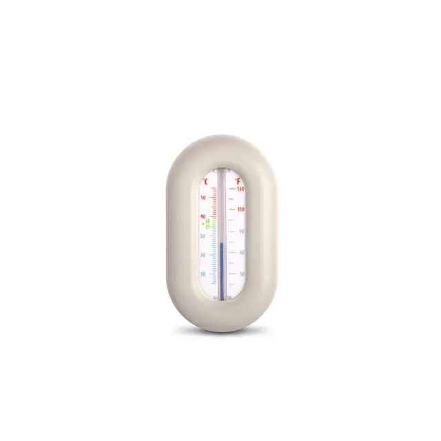 Suavinex, Thermomètre de Bain pour Bébé, Sans Mercure, Sans Piles, Précis, Résistant, Rapide et avec Échelle de Couleur, Degrés ºC et ºF, Flotte dans l'Eau, +0M, Design Wild&Free, Gris