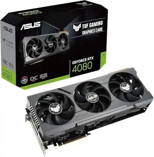 ASUS TUF Gaming NVIDIA GeForce RTX 4080 OC Edition – Carte graphique gaming (16GB GDDR6X, PCIe 4.0, HDMI 2.1a, DisplayPort 1.4a)