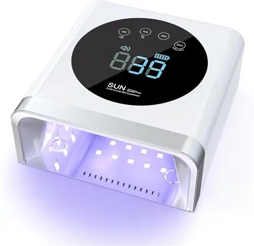 NAILGIRLS 150W Lampe à Ongles UV LED Sans Fil-Machine à Ongles Professionnelle de Salon à Durcissement Rapide avec 36 perles, Rechargeable pour L'utilisation à la Maison et au Salon