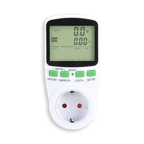Offgridtec Compteur électrique pour prise de courant, mesure de l'alimentation, consommation de courant, etc.
