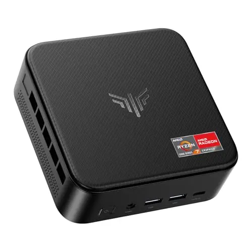 NiPoGi E3B Mini PC AMD Ryzen 5 7430U 16 Go LPDDR4X / 512 Go SSD Micro Ordinateur Bureau, Graphique Radeon RX Vega 7, DP+HDMI+Type-C, WiFi 6 BT5.2 Light Gamer PC