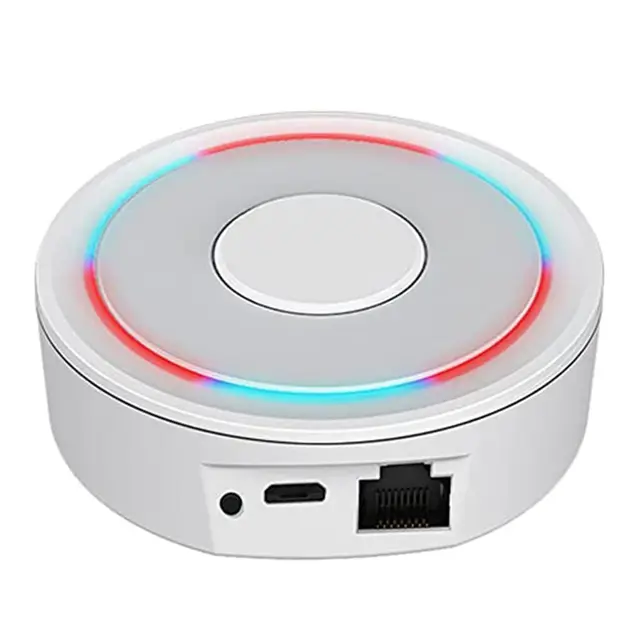 Lecreatekit Smart Home Hub Bridge pour application Tuya pour Smart Life App, Ethernet WiFi pour passerelle avec commande vocale, compatible avec Alexa et Assistant, télécommande et automatisation de