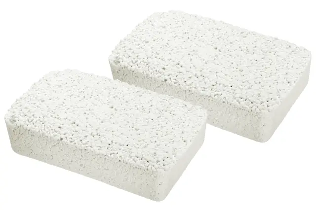 WENKO Lot de 2 recharges de 2kg pour absorbeur d'humidité | Recharges pour déshumidificateur | 2 x 2 kg recharges de Chlorure de calcium | 20,5 x 7 x 12,5 cm | Blanc