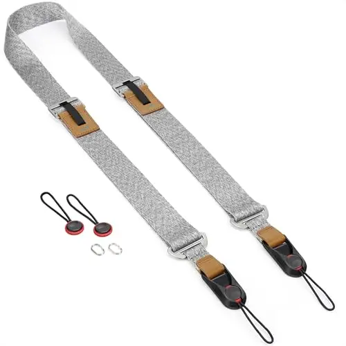 Sunya Sangle pour Appareil Photo équipée d'une boucle de libération rapide. Sangle en Corde Nylon Compatible avec Appareils Photo DSLR ou Mirrorless,avec une capacité de charge de 90KG