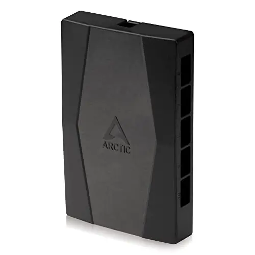 ARCTIC Case Fan Hub - Distributeur de Ventilateurs PWM 10 Fois Plus Puissant avec SATA Power, Clés USB - Noir